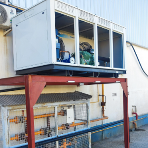 Exterior de la instalación de refrigeración, proceso 2